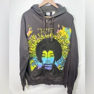 Stone Free 2009 Jimi Hendrix Tye Died Hoodie Sweatshirt Mens XL Y2K Rock 1779